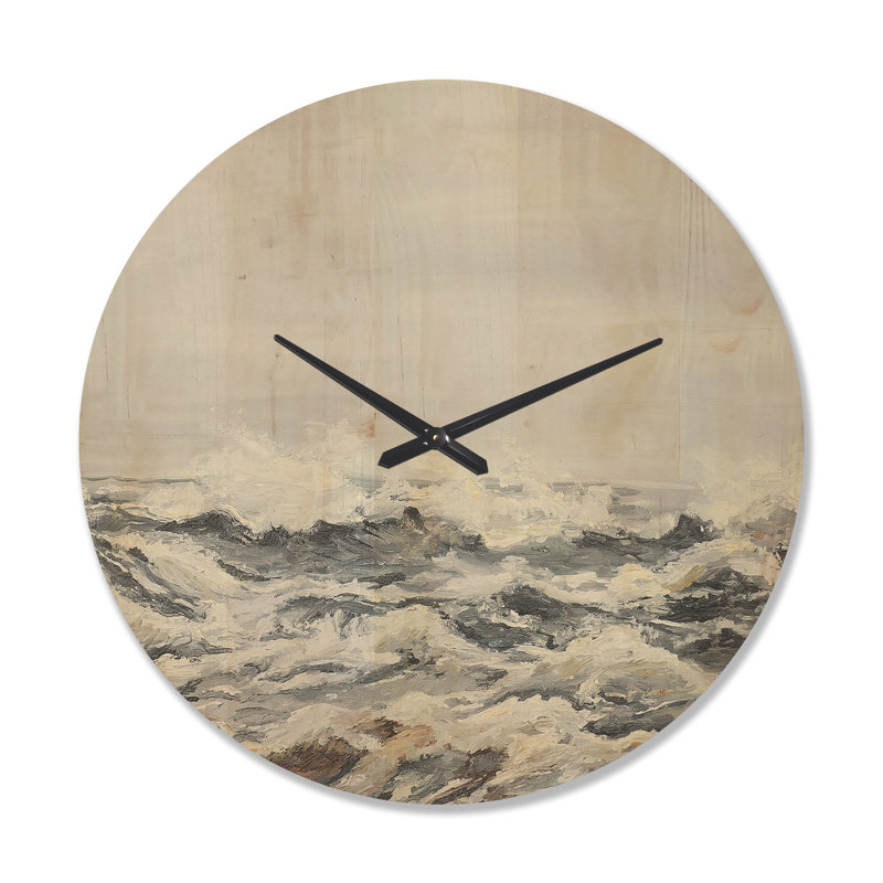Horloge murale grise, Grand