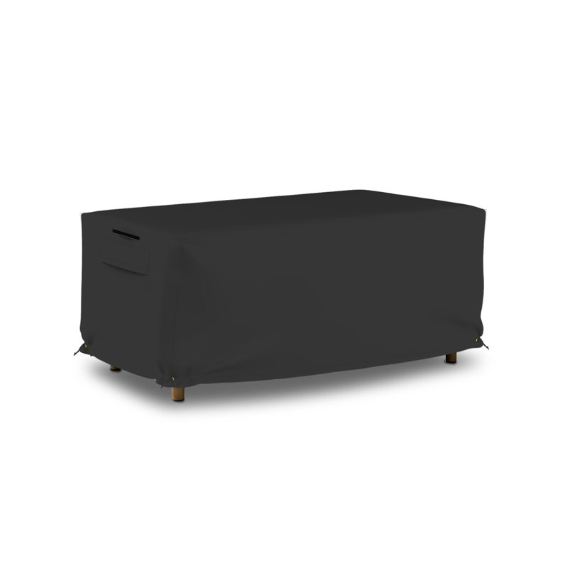 Housse de protection pour terrasse haute densité imperméable pour repose-pieds rectangulaire avec rangement, Gray