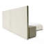 Nixa - Lit moderne en velours beige-1139556747