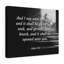 Opened Luke 1:9 - Wrapped Canvas Print-1945101477