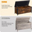 Coffre de rangement, coffre de rangement en bois avec structure en métal, banc de rangement pour chaussures