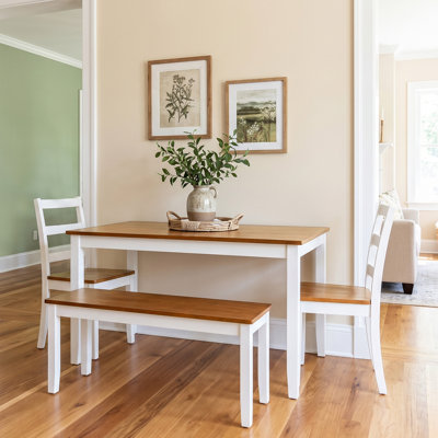 Solid Wood Top Dining Set