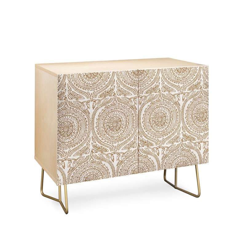 Rekisha Accent Cabinet, Gold