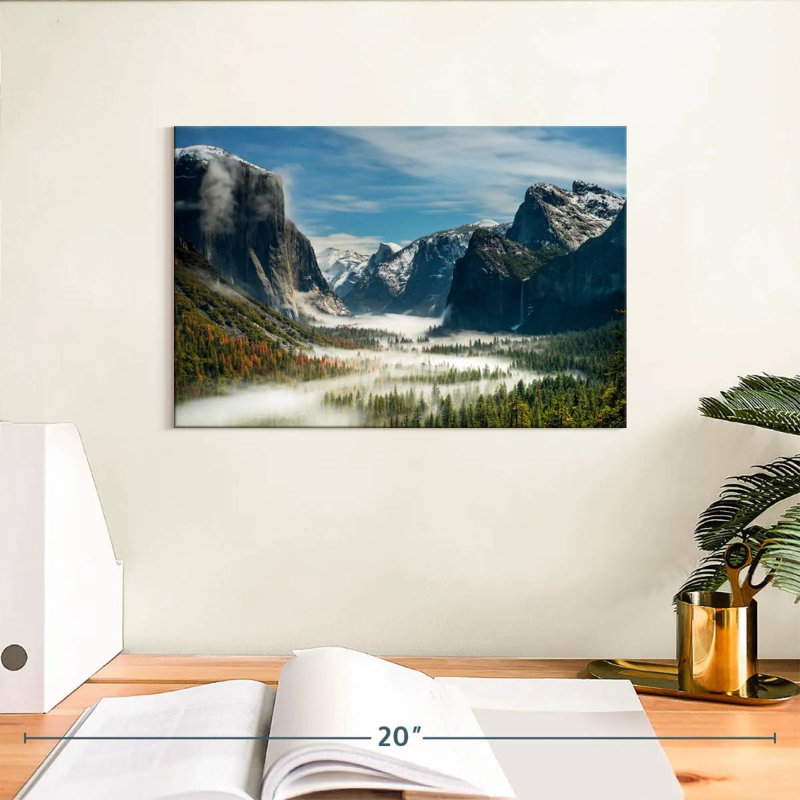 Alvord Yosemite Fog Valley, H 8 po x l 12 po