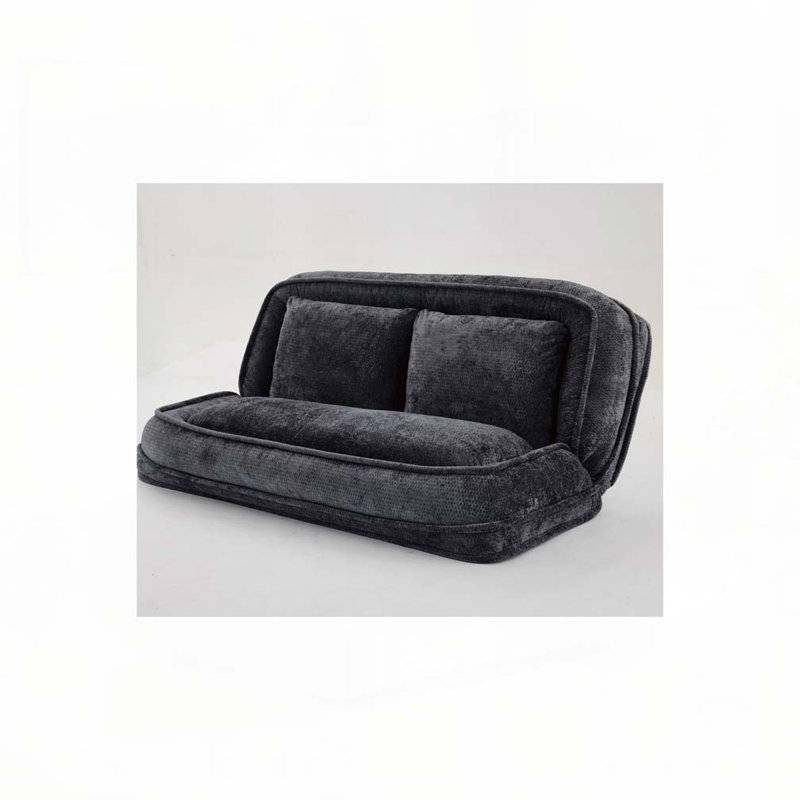Lit double pour chien avec canapé réglable, Noir