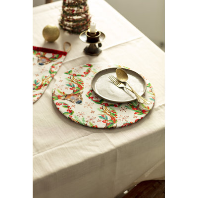 Polyester Animal Print Charger