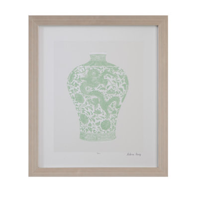 «Mint Vases IV», reproduction encadrée