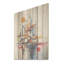 «Magical Castle Lake Sunrise - Châteaux», art mural sur bois de pin naturel-615679752