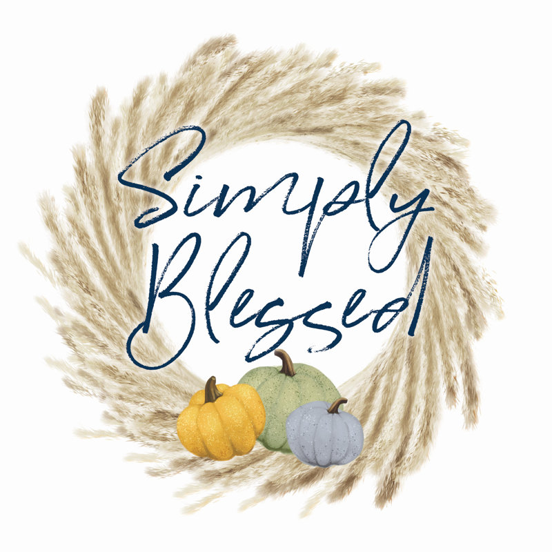 Harvest Blessed Wreath - Wrapped Canvas Print, 91cm H x 91cm W