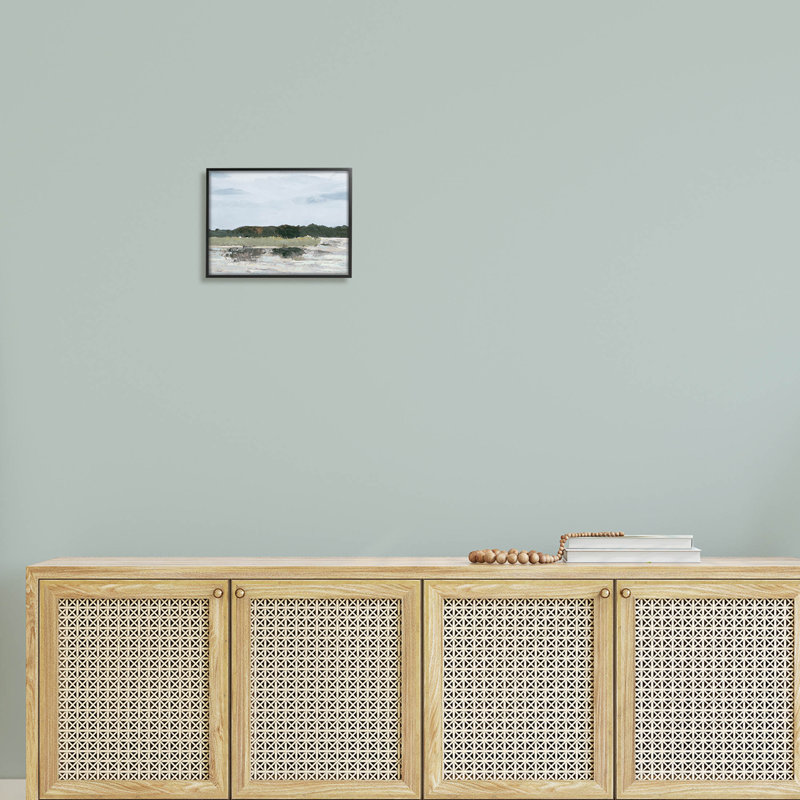 «Coastal Vast Hills Landscape», impression numérique par Jenny Green, Giclée encadrée noir minuit