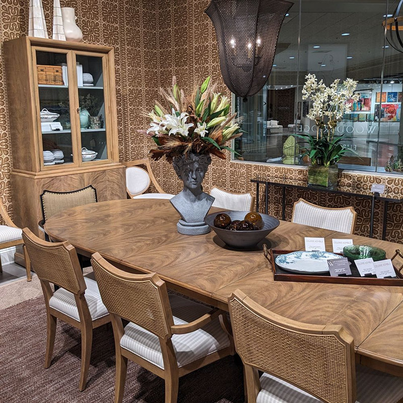 Blaire Oval Mahogany Wood Dining Table