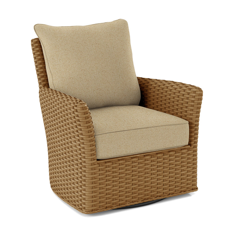 Fauteuil pivotant en polyester de 28 po de largeur Lanai, Sable Elite; 0321-74, Miel