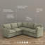 Modulaire modulaire 4 places, meubles de salon-48575635
