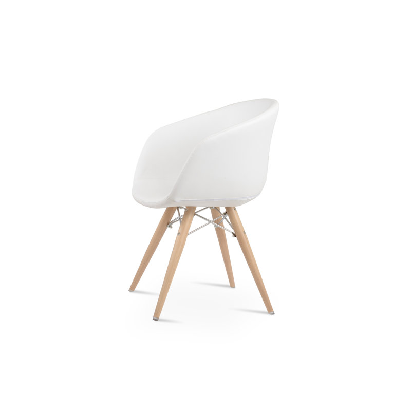 Fauteuil Tribeca, Laine blanc cassé, Naturel