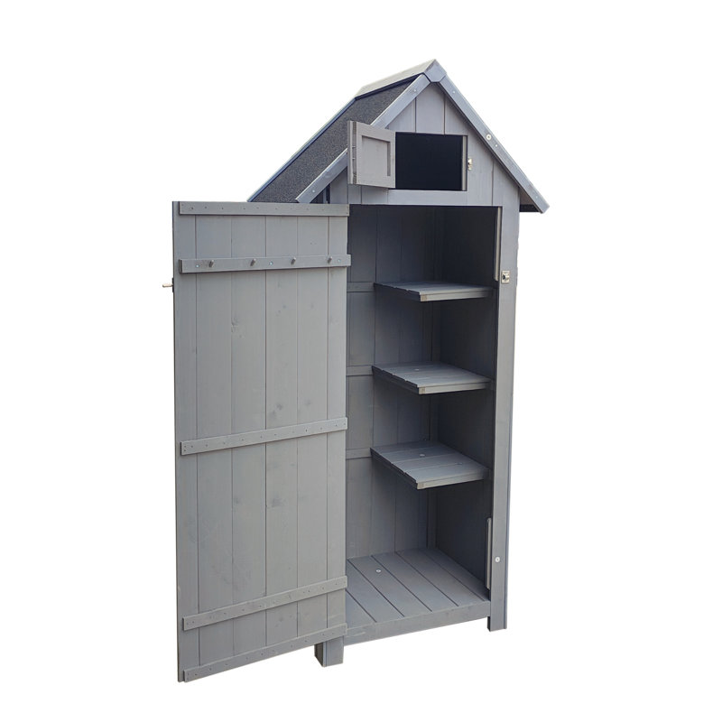 Outdoor Storage,  Perfect To Store Patio Furniture, For Backyard Garden Patio Lawn , Grey Color 30.31"X 20.48"X 65.75", Gray