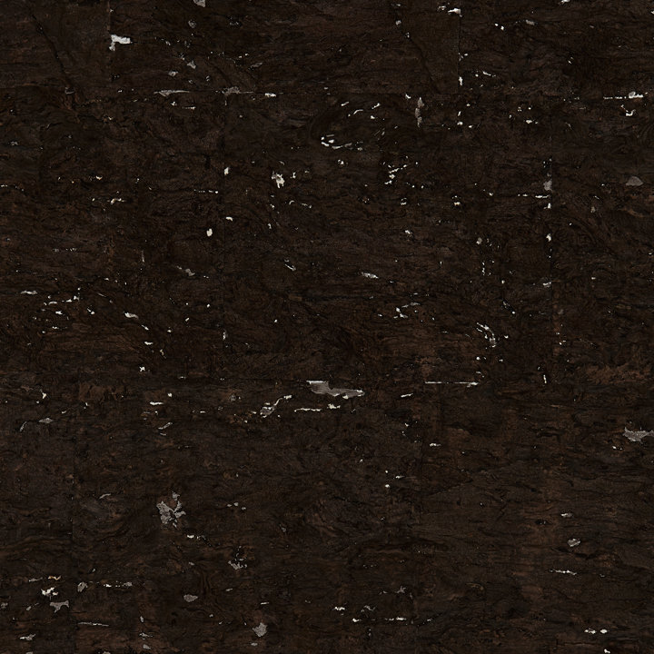 Natural Textures Abstract Wallpaper Roll, Espresso/Silver