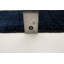 Tapis bleu marine en laine noué à la main de conception unique 4 pi 8 po x 6 pi 2 po New Age