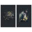 Midnight Flora Set Floral & Botanical Canvas Print by Oliver Gal, Black Frame, 10 x 15-1477432417-1477432420