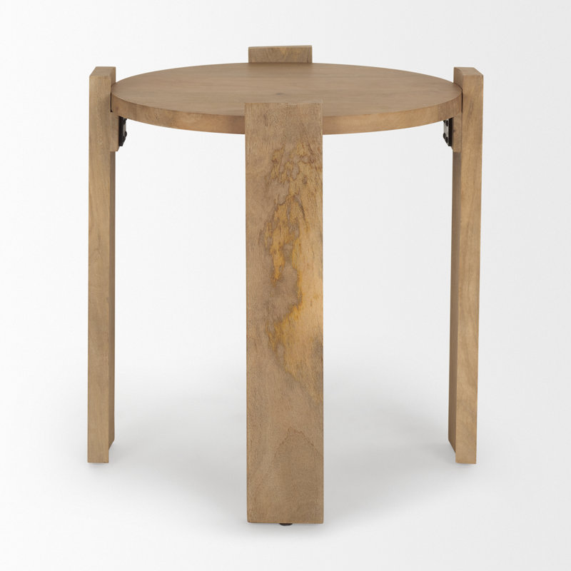 Table de bout en bois massif Sunni