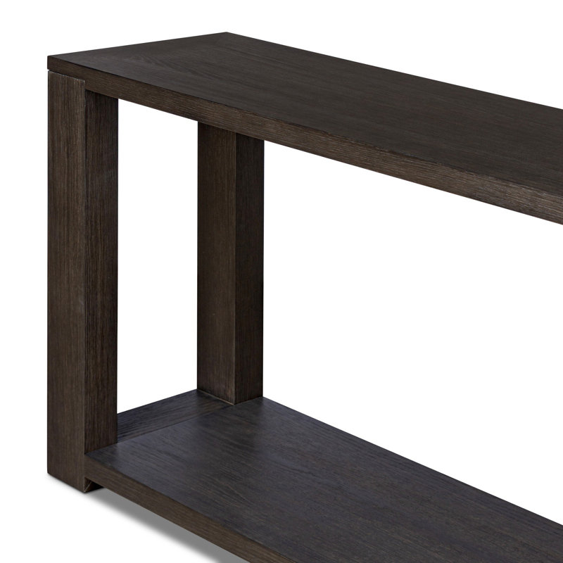 Thomas Console Table-Dark Anthracite Oak Veneer, Dark Anthracite Oak