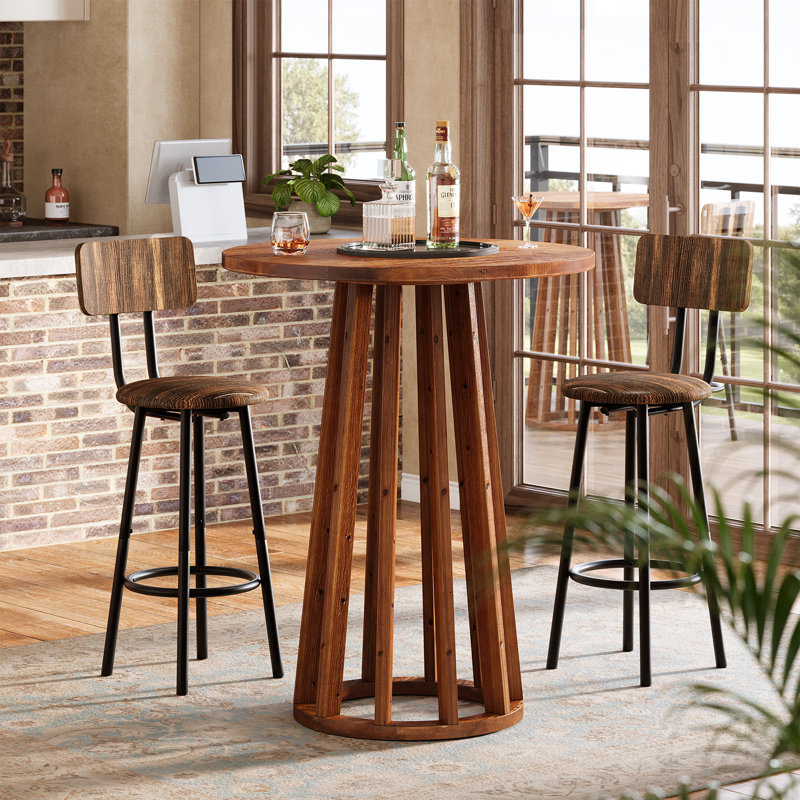 Acacia Round Solid Wood Dining Table