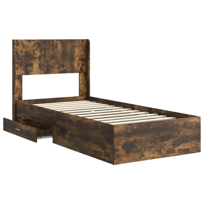Bed, Smoked Oak