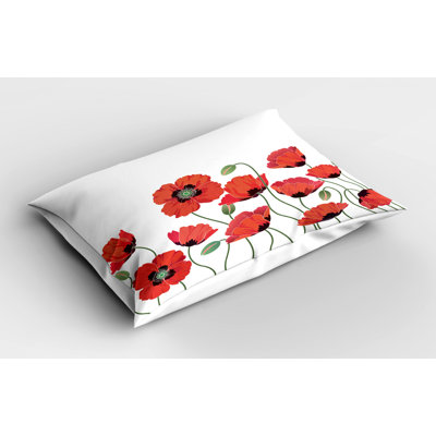 Garden Polyester Floral Sham Set