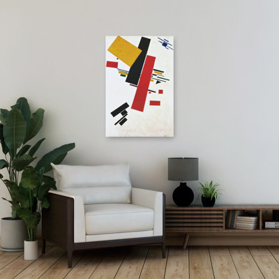 Dynamic Suprematism Abstract Classic Geometric Wall Art Print 1 Piece Wrapped Canvas Wall Art