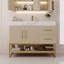 Meuble-lavabo autoportant 36 po avec lavabo en céramique et or moderne 36 po-248230103