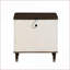 Carena White & amp; Table de chevet en noyer avec USB & amp; Tiroir de rangement