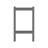 Outdoor HDPE Double-Layer Side Table – Gray Patio End Table With Storage Shelf, All-Weather, Low-Maintenance & Heavy-Duty Outdoor Accent Table