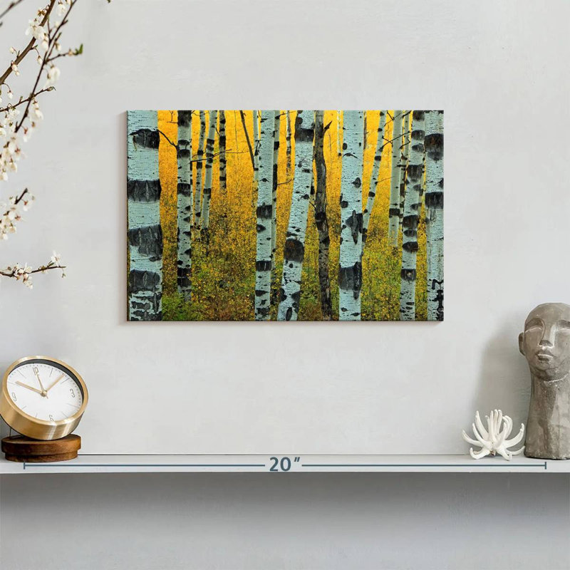 Harnek Abstract Aspen Tree, 8" H x 12" W