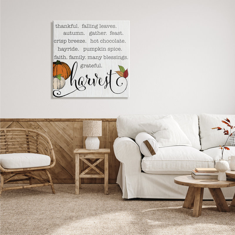 «Fall Harvest» par CAD Designs - Art textuel, Toile tendue, H 30 po x l 30 po