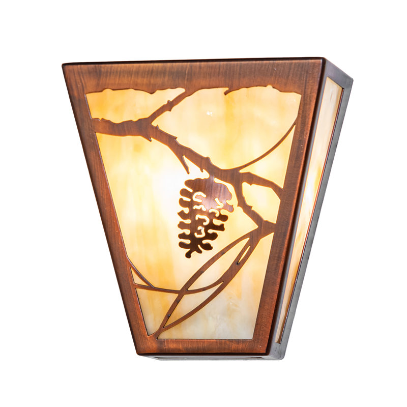 7" Wide Whispering Pines Wall Sconce