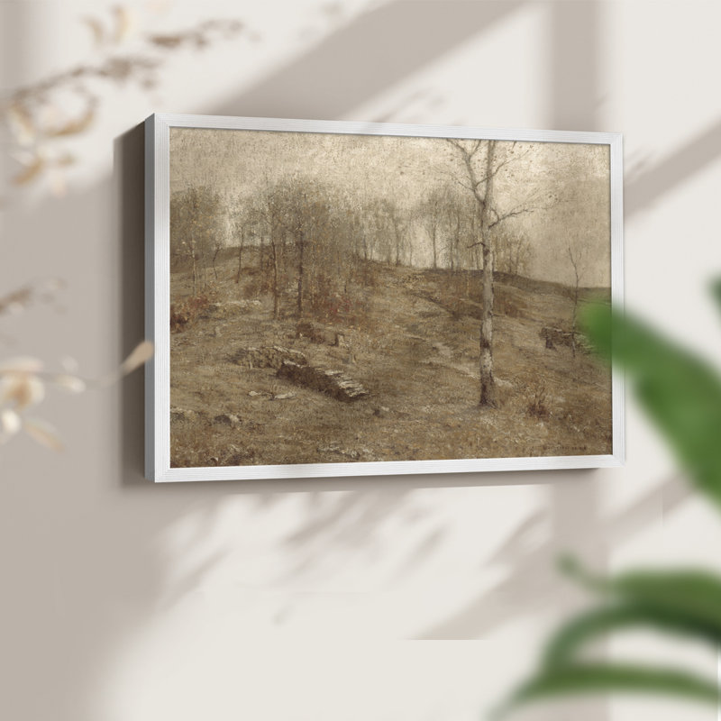Paysages rétro - DCVII - reproduction encadrée, H 8 po x l 10 po, Blanc