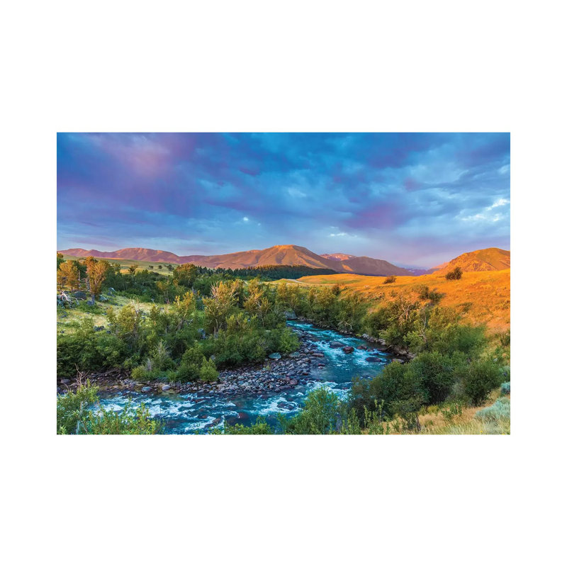 Stillwater River Montana by Sarah Kadlecek - Print on Canvas, 66.04cm H x 101.6cm W x 3.81cm D, Wrapped Canvas