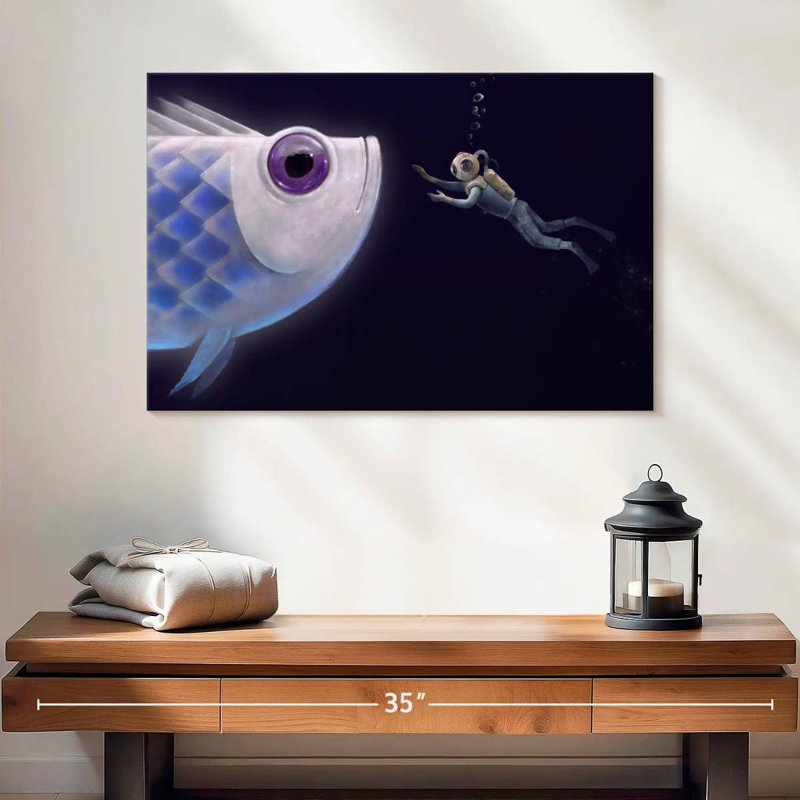 Kelan Deep Sea Fish Encounter, 16" H x 24" W