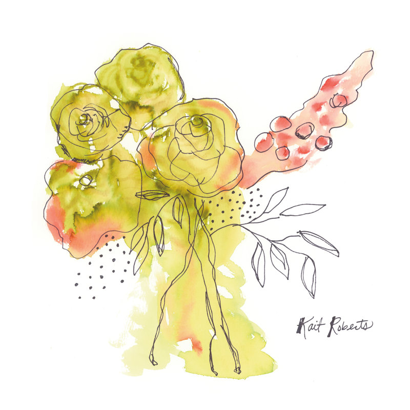 «Melon» par Kait Roberts - impression sur toile tendue, H 36 po x l 36 po x P 1,25 po