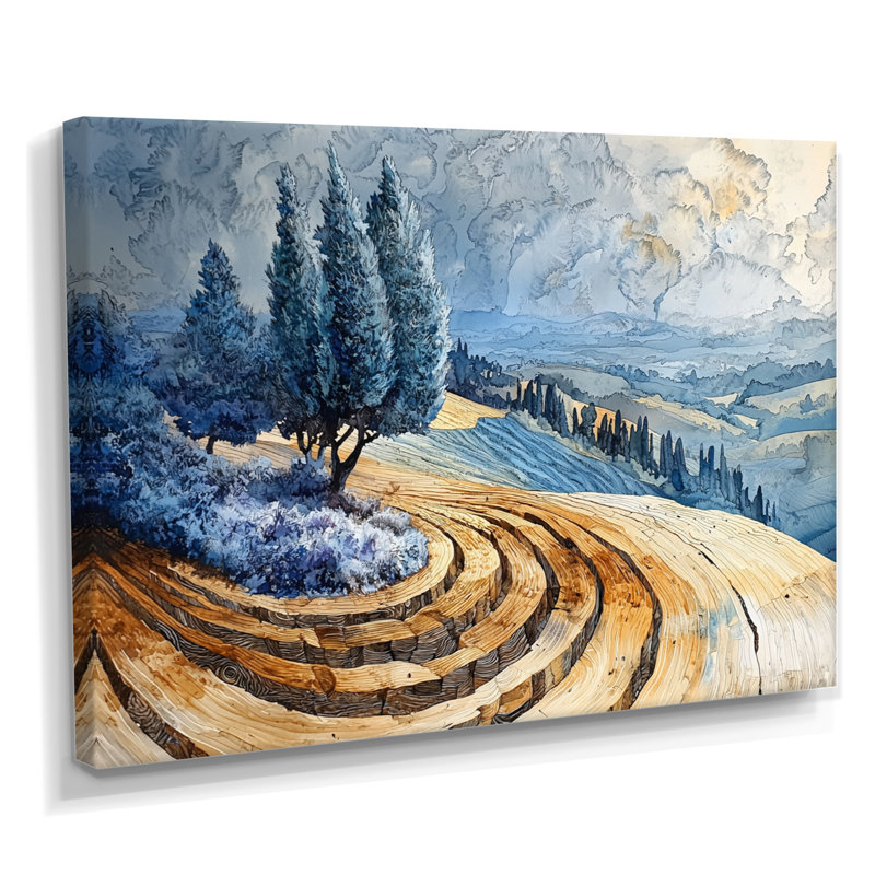 Wooler - Impression sur toile Vineyard, H 12 po x l 20 po, Toile tendue, Ne s’applique pas