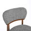 Chaises de salle à manger de style Mid-Century en boucle, hauteur d'assise 19,1 pouces, pieds en bois renforcés par des entretoises (ensemble de 4)-1519973745-1519973757