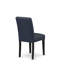Ensemble de table de salle à manger 9 pièces moderne comprenant une table en bois avec plateau rond en cerisier et 8 chaises en polyester noir à haut dossier noir-1700349904