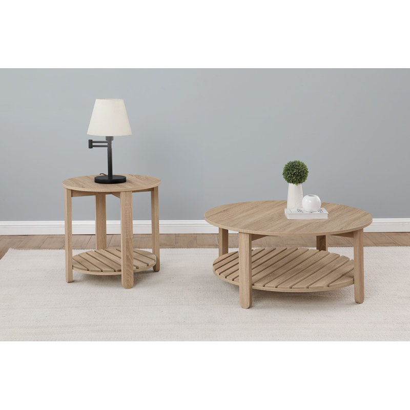 Ensemble de tables basses et de tables rondes 2 pièces Scherer