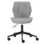 Chaise de travail ergonomique rembourrée en velours Alberson-130231420-120345655