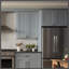 Armoire de cuisine murale en contreplaqué prête à assembler avec 2 tablettes réglables et portes à fermeture en douceur-111693538-111693544-111693546