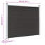 Zap Fence Panel WPC 180x146 cm-542236135