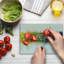 Ambesonne Floral Tempered Glass Cutting Board Romance Flowers Bouquet Multicolor
