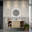 Meuble-lavabo mural avec lavabo en céramique blanche-1311486069