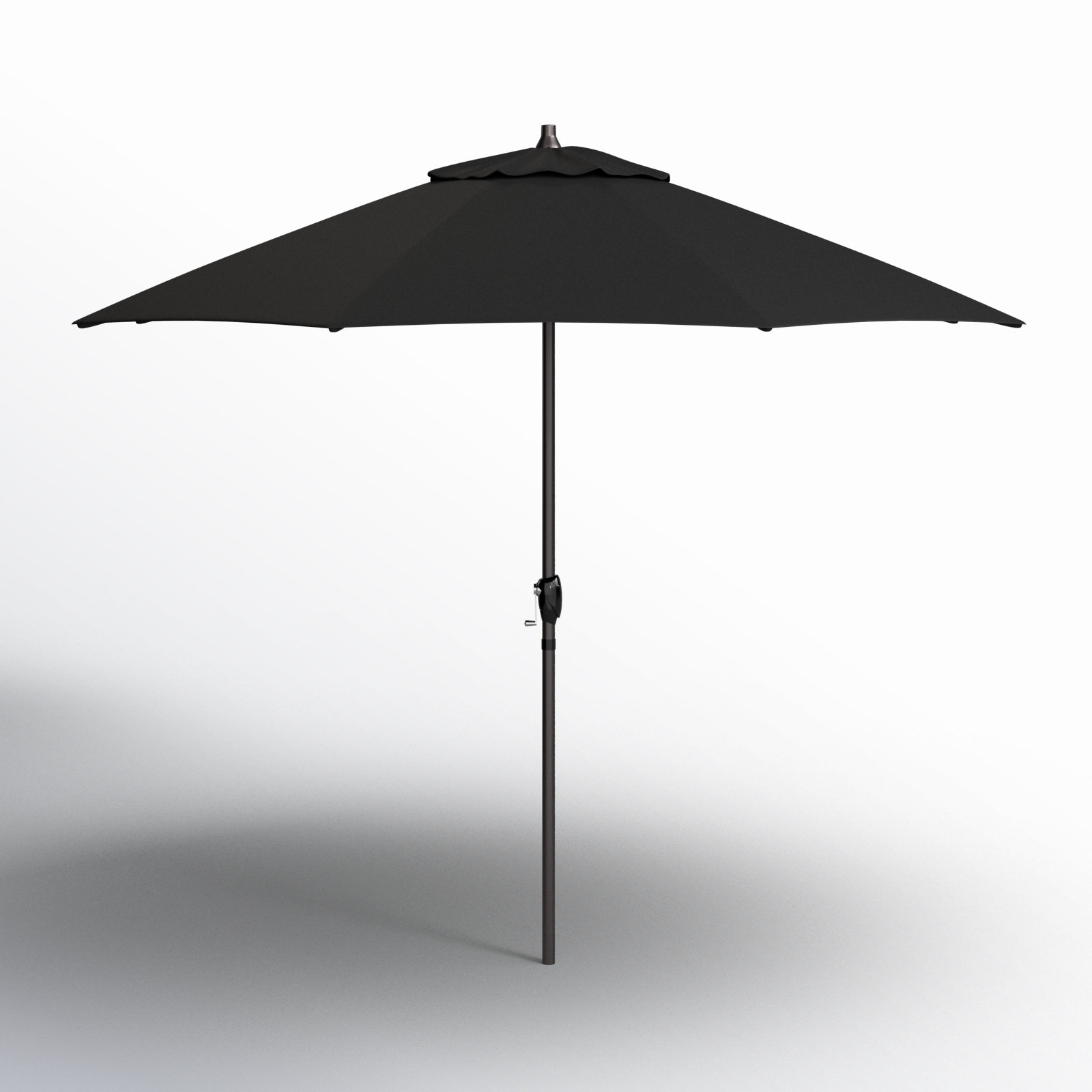 9' Market Sunbrella Umbrella, Canvas Black Sunbrella® Canvas