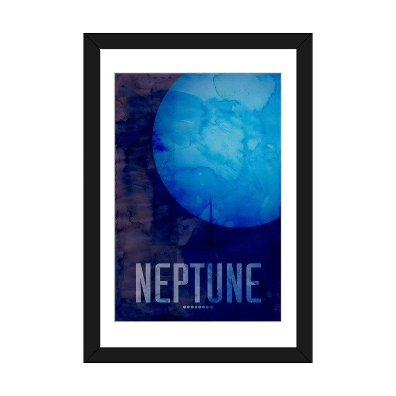 « the planet neptune »-impression sur toile sans cadre Michael Tompsett, H 32 po x l 24 po x P 1 po, Blanc