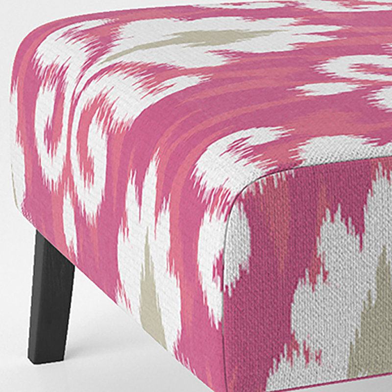Fauteuil de chambre rembourré White Flower Ikat